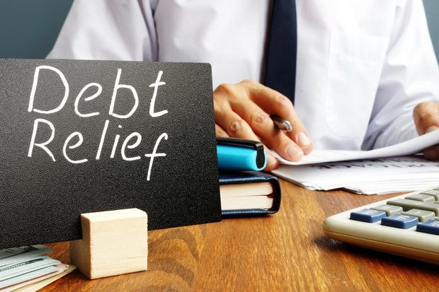 Debt alleviation motion and manager with documents.