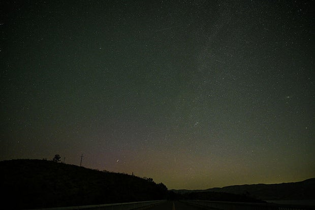 Northern Lights in Napa Valley of California