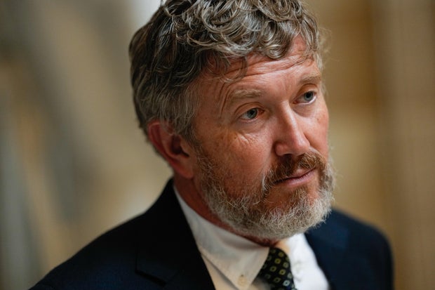 Rep. Thomas Massie, a Kentucky Republican, at the U.S. Capitol in Washington, D.C., on Wednesday, July 2, 2025.  