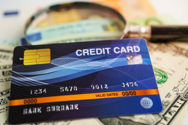 Credit card on US dollar banknotes. Finance development, Banking Account, Statistics, Investment Analytic research data economy, Stock exchange trading, Business company concept. 