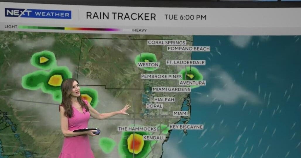 Scattered late afternoon showers will move across South Florida - CBS Miami