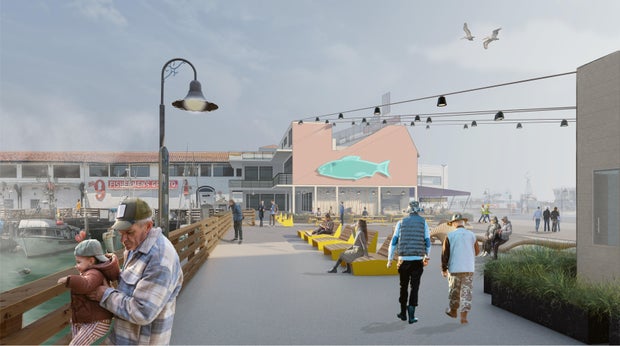 Proposed Fisherman's Wharf public plaza 