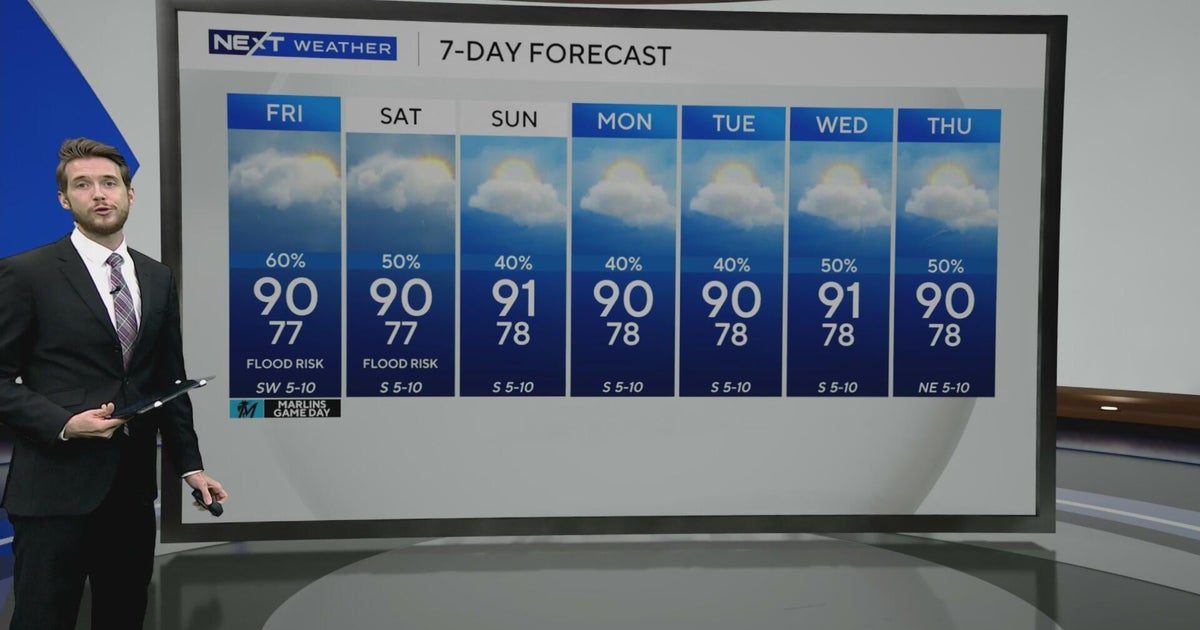 Tracking rain chances, possible flooding for South Florida - CBS Miami