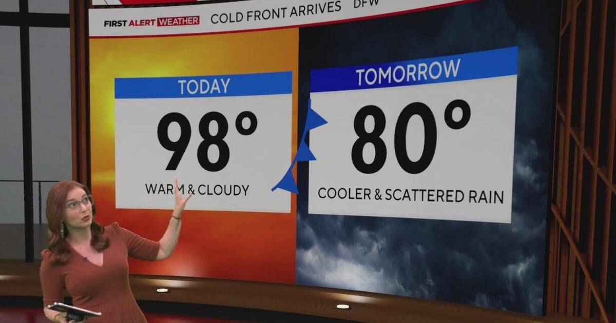 Cooler weather arrives in DFW after rain Friday night - CBS Texas