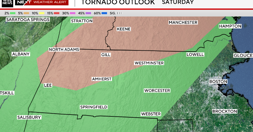 Severe storms possible Saturday in central and western Massachusetts ...