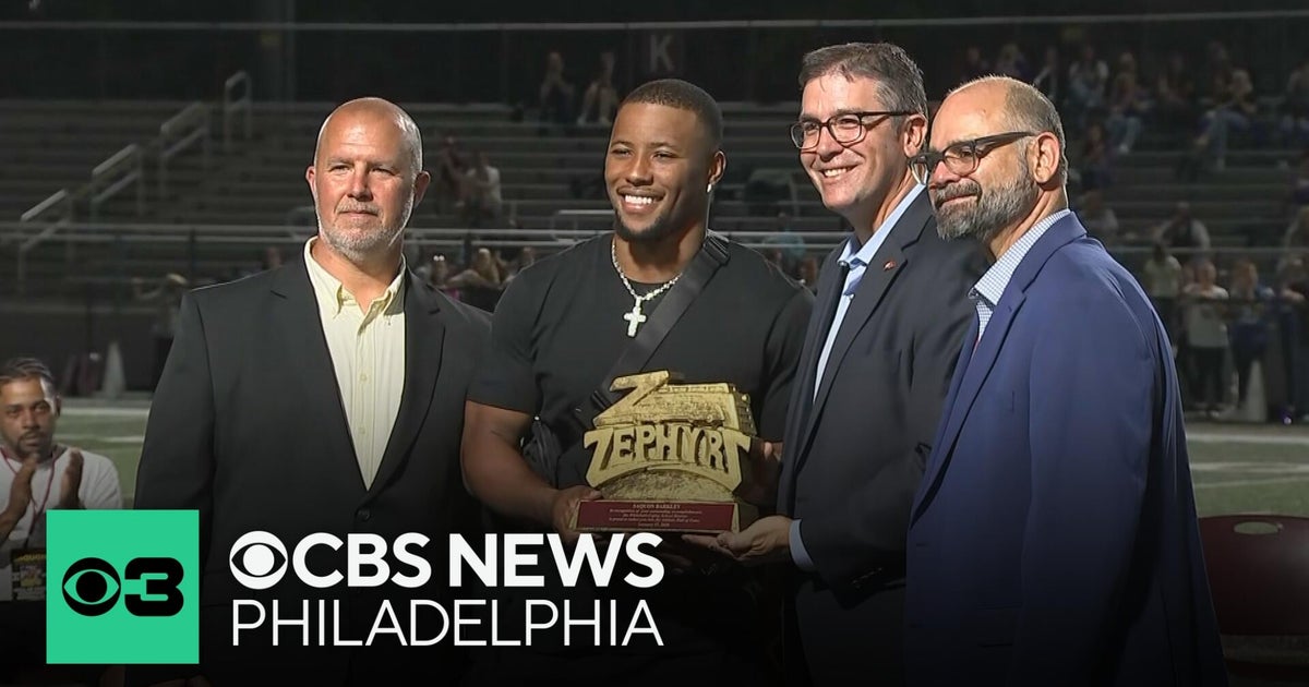 Eagles RB Saquon Barkley Inducted into Whitehall High Hall of Fame