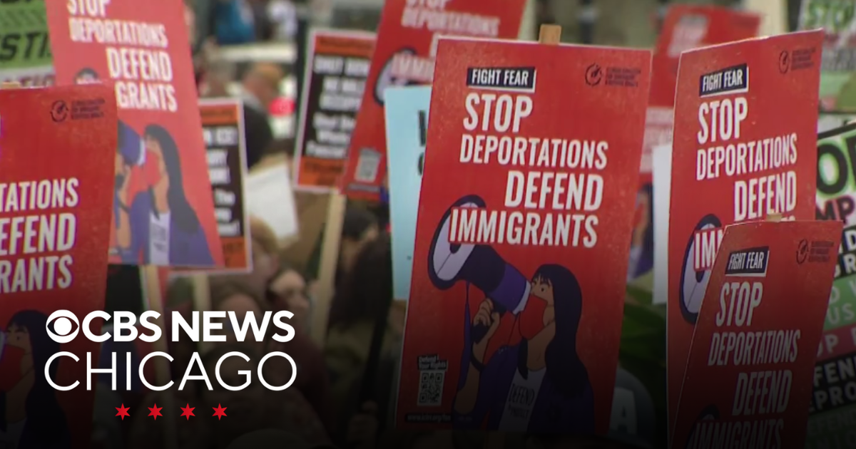 Protests held in Chicago area amid President Trump's threats of ...