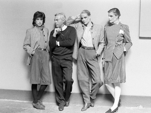 Armani Fall 1980 Ready to Wear Advance Preview with Designer, Milan, Italy - 25 Feb 1980 