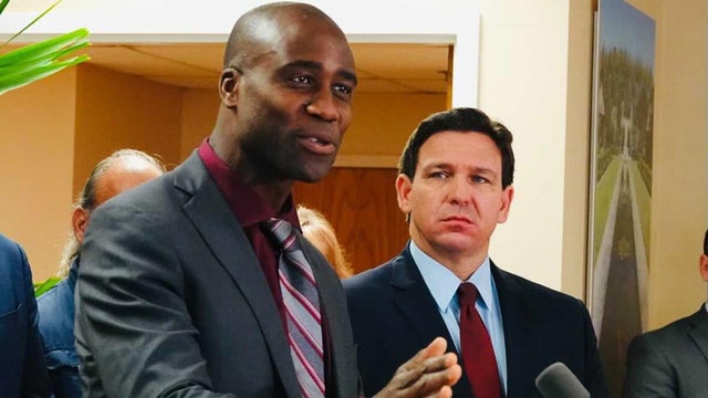 Florida Surgeon General Joseph Ladapo and Gov. Ron DeSantis 