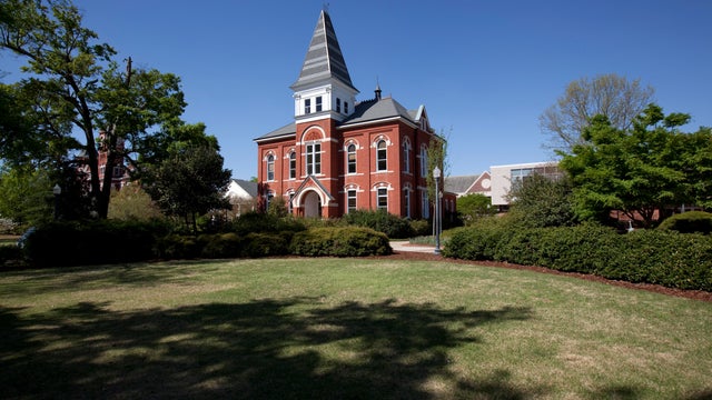Hargis Hall, built in 1888 and named after Estes H. Hargis. Located on the main campus at Auburn Uni 