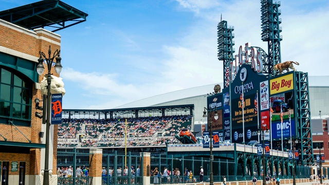 Comerica Park, Home of the Tigers in downtown Detroit MI 