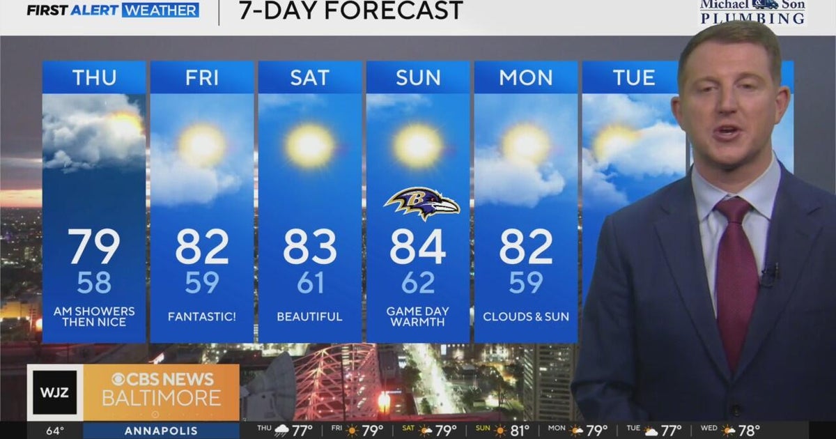 Maryland sees morning showers, before sunny weather returns Thursday ...