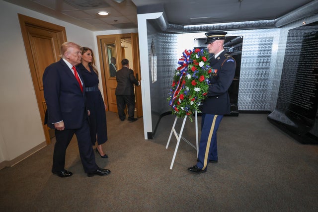President Trump Attends Pentagon Ceremony On 24th Anniversary Of 9/11 