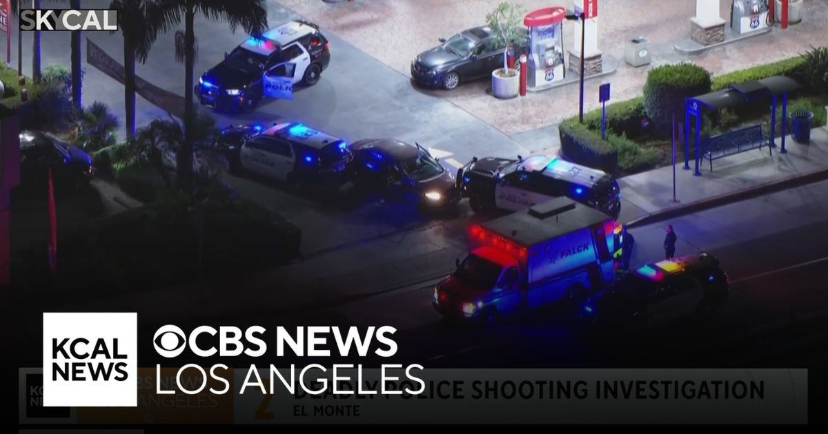 Man killed in police shooting at El Monte gas station - CBS Los Angeles