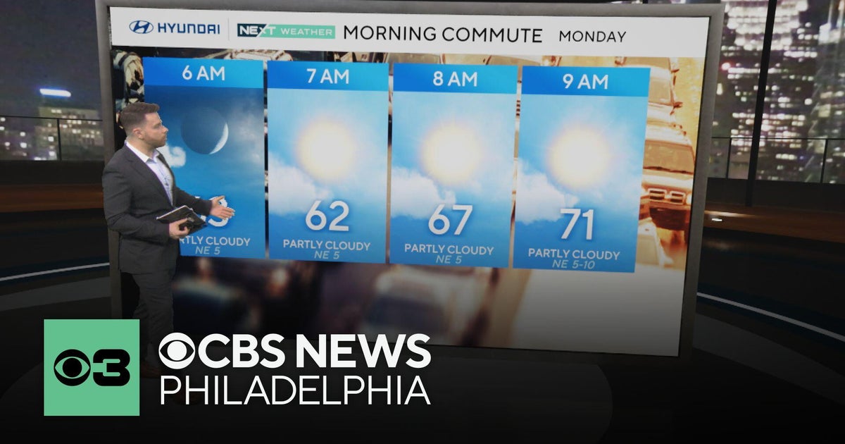 Clouds increase Monday in Philadelphia area, tracking midweek rain ...