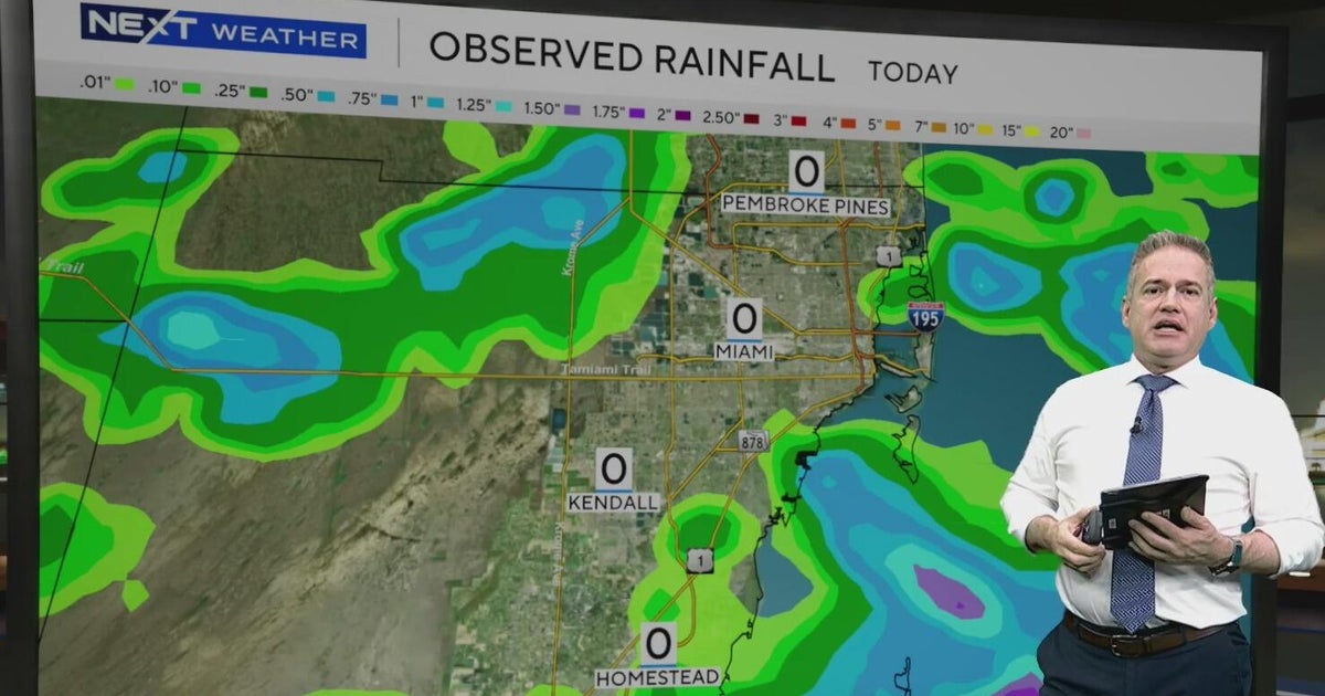 Rain chances increase for South Florida on Wednesday - CBS Miami