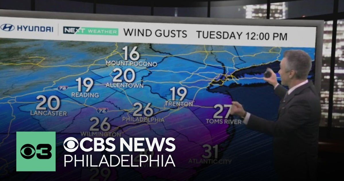 Chance of rain Tuesday in Philadelphia region as unsettled weather ...