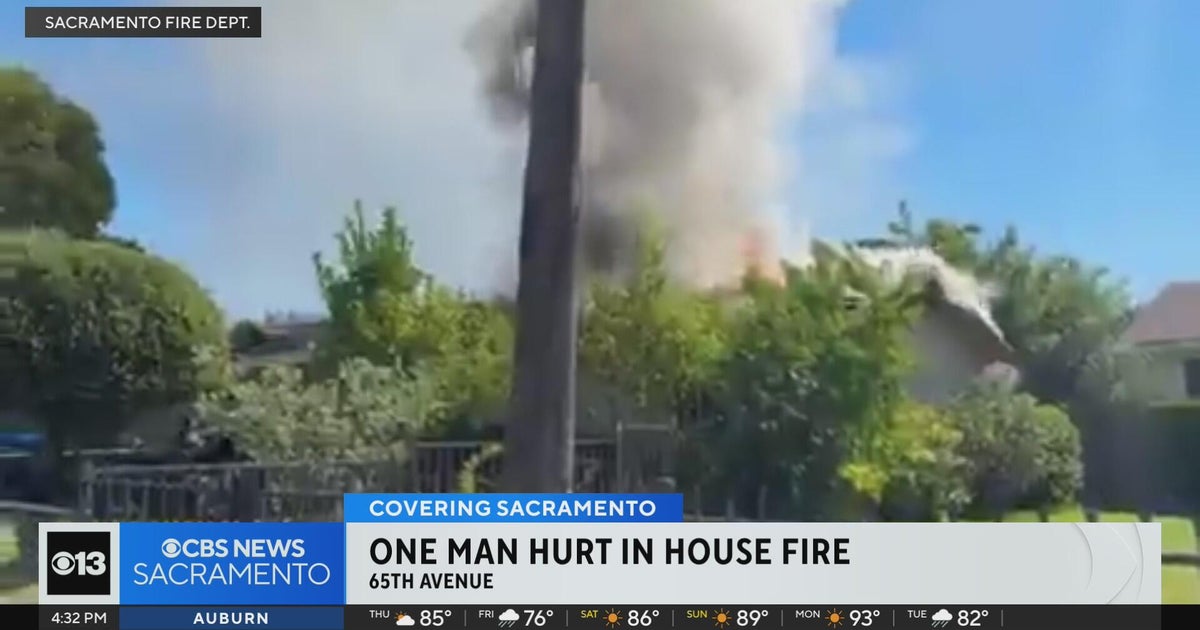 One man seriously injured in south Sacramento house fire - CBS Sacramento