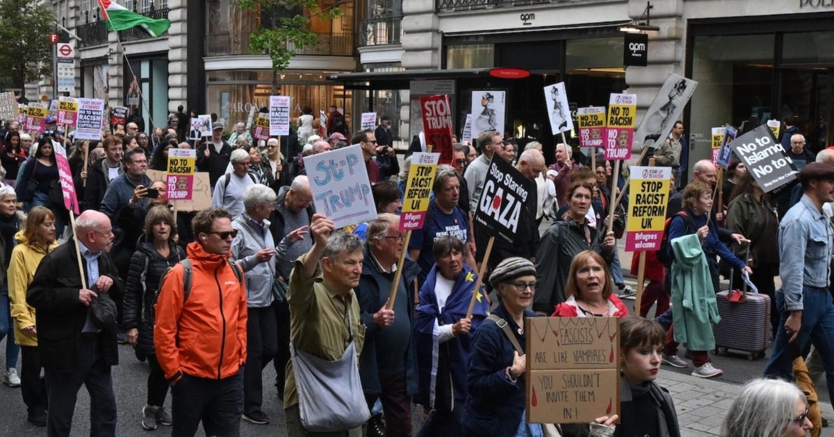 Trump's U.K. visit draws protests in London