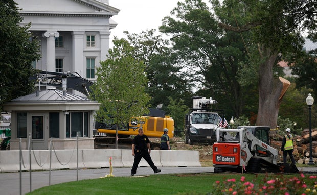 Construction Underway On White House's New Ballroom 