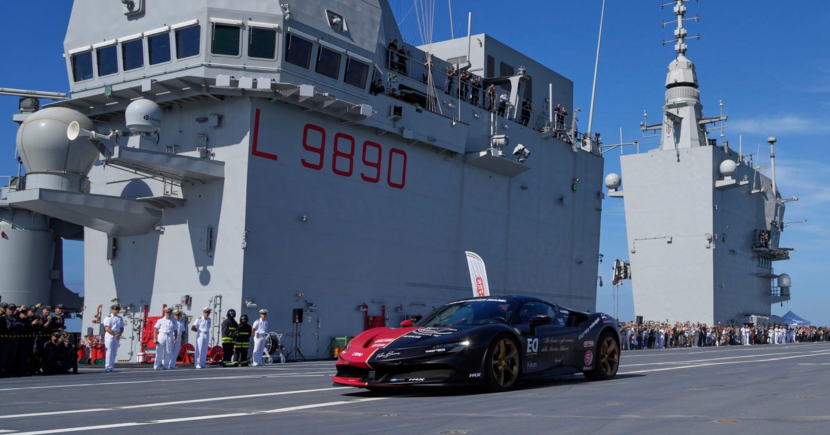 Man in a Ferrari on an plane service makes an attempt to set document for quickest automobile pushed on a ship
