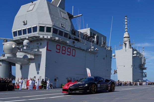 Italian aircraft carrier Ferrari 