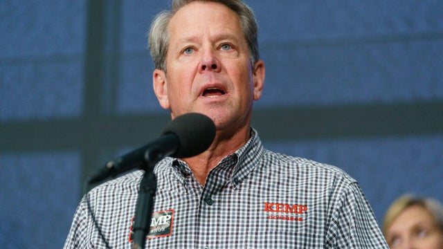 Georgia Governor Brian Kemp Holds A Press Conference In Atlanta 