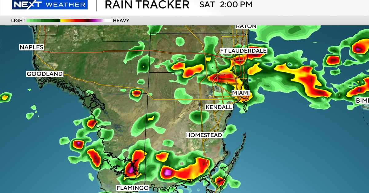 Pop-up storms expected across South Florida Saturday afternoon and evening