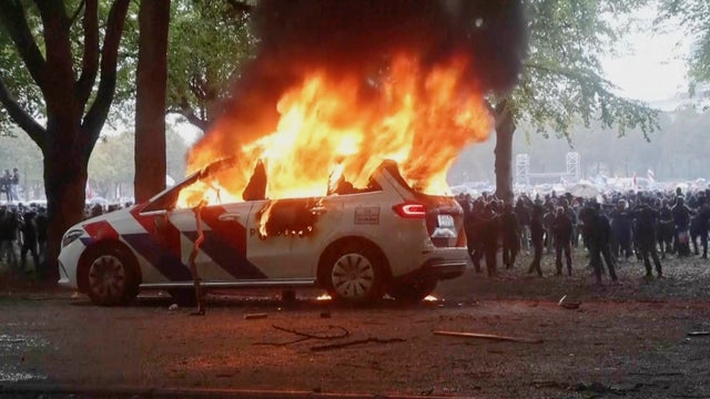 Netherlands Protest Clashes 