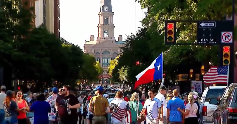 Supporters gather in Fort Worth to honor Charlie Kirk with prayer, speeches and calls for unity