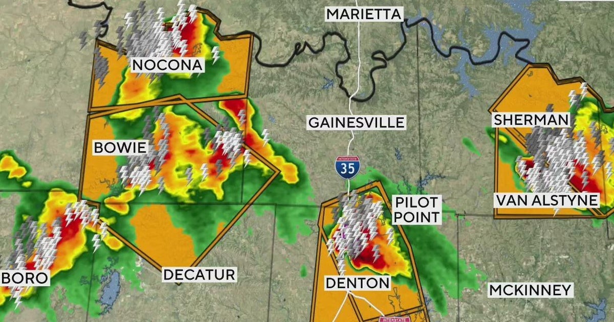 Strong to severe storms move through North Texas - CBS Texas