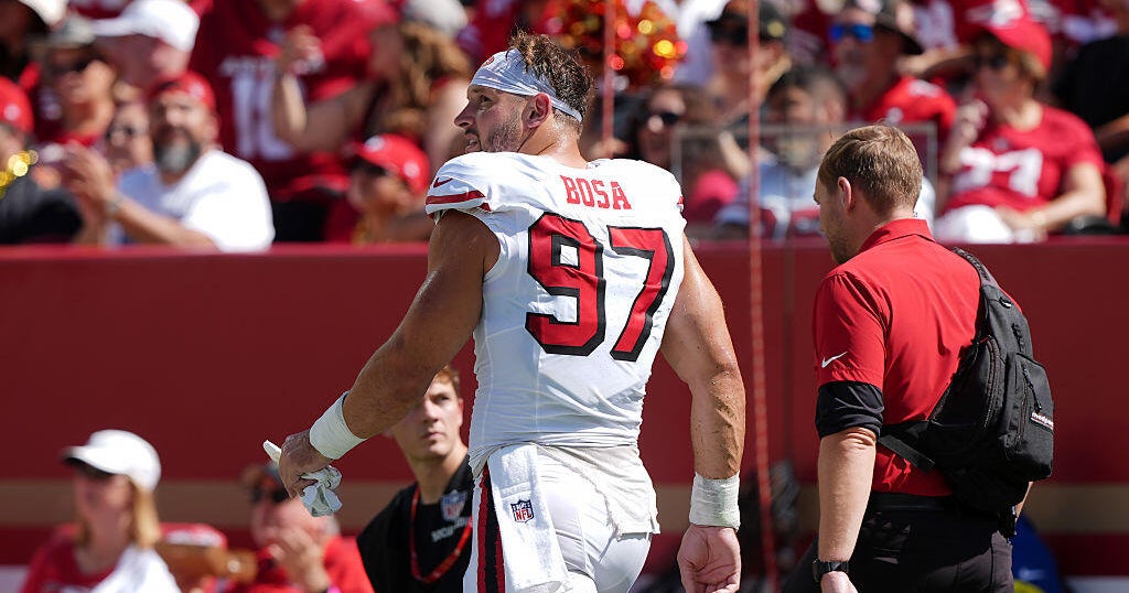 49ers star defensive lineman Nick Bosa out for season with torn ACL