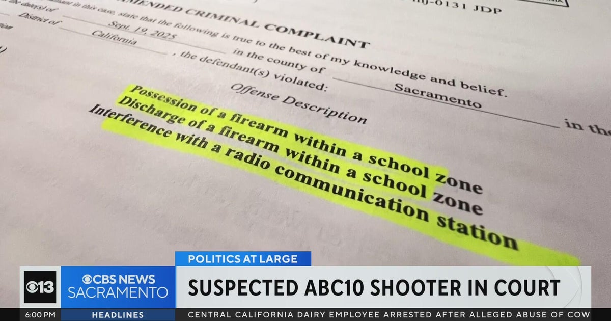 Suspect in ABC10 shooting appears in court