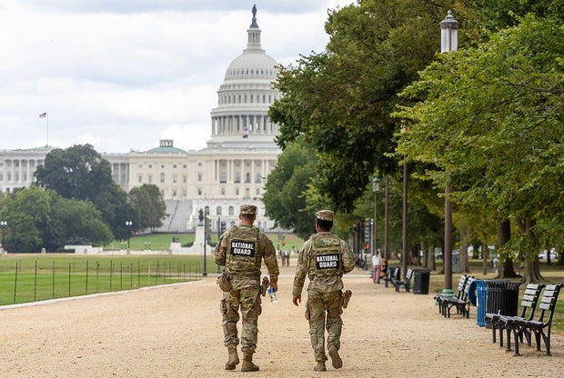 Members of the National Guard patrol in Washington, D.C., on Sept. 4, 2025. 