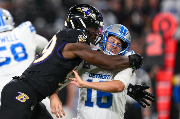 APTOPIX Lions Ravens Football