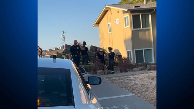 Truck crash Vacaville apartment 