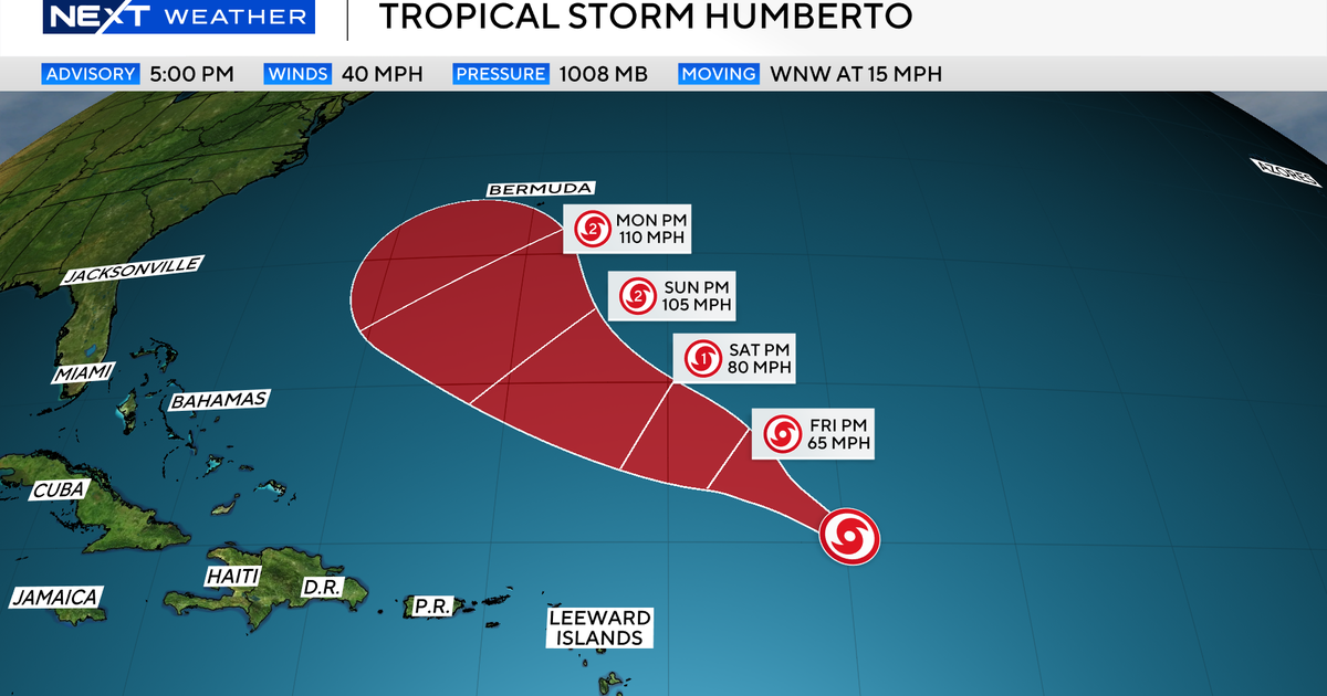 Will Tropical Storm Humberto impact South Florida? See its projected path.