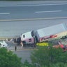 Crash involving FedEx truck down lanes on Indiana Toll Road 