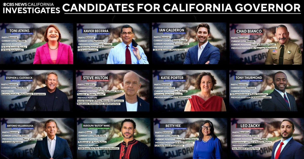 One Question | Meet the top candidates for California governor