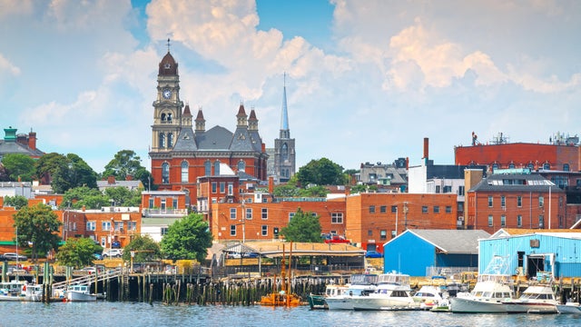 Gloucester, Massachusetts, USA on the Harbor 