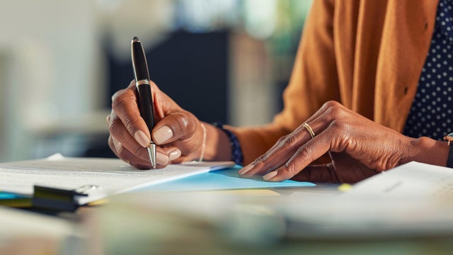 Woman working 