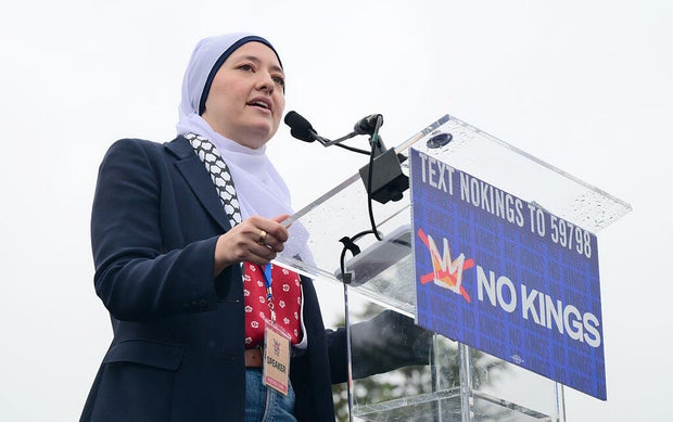 People Protest In Philadelphia As Part Of The No Kings Rallies 