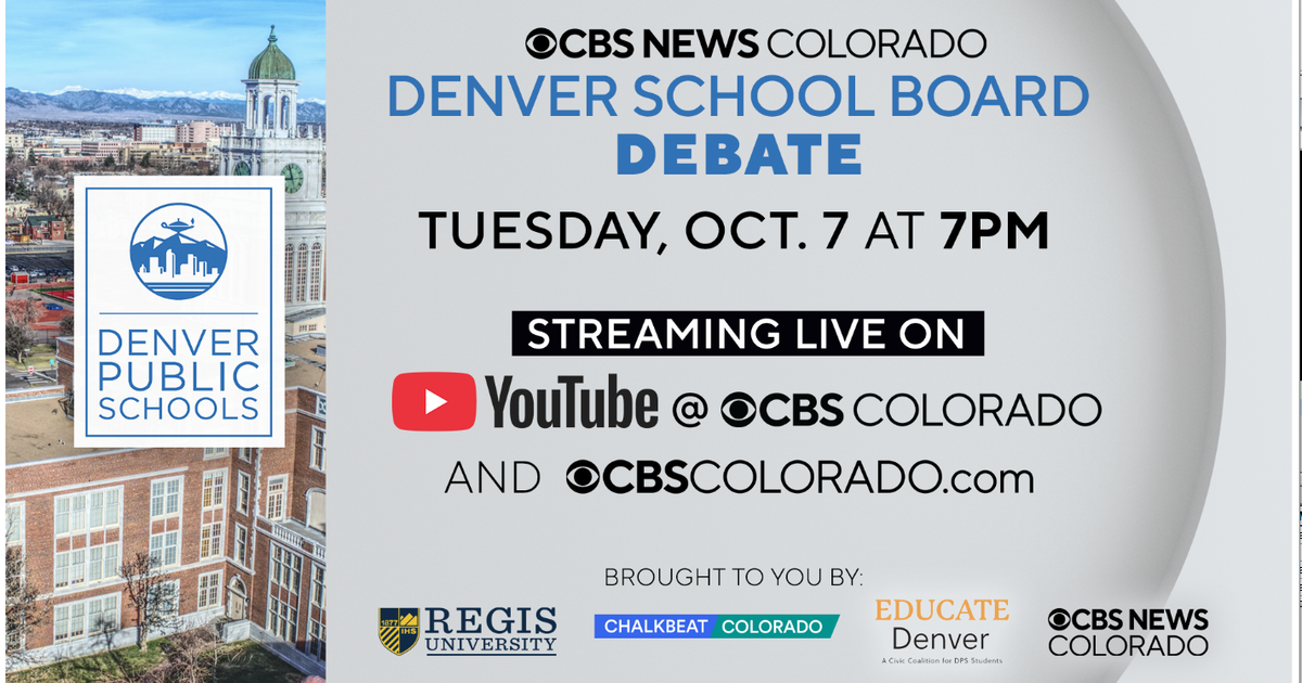 CBS Colorado to stream Denver school board debates; watch Oct. 7 as ...