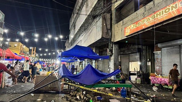 Aftermath of magnitude 6.9 earthquake in Cebu, Philippines 