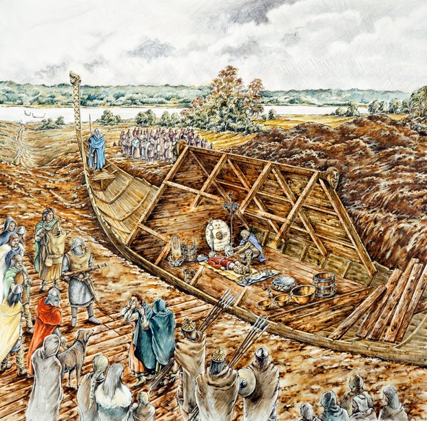 Sutton Hoo ship burial, 7th century, (1990-2010) 