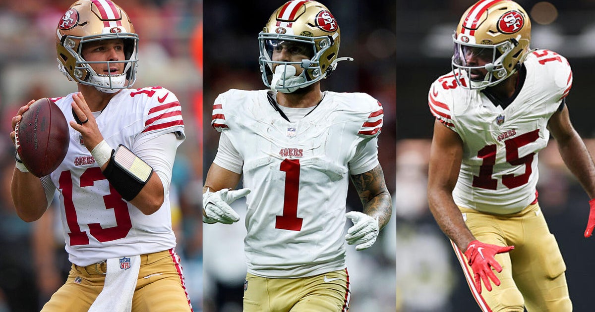 49ers Purdy, Pearsall, Jennings ruled out for Rams game Thursday with injuries