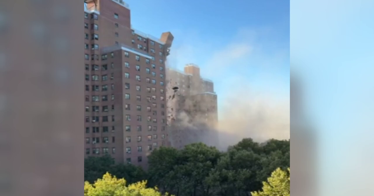Video shows the moment Bronx high-rise partially collapsed