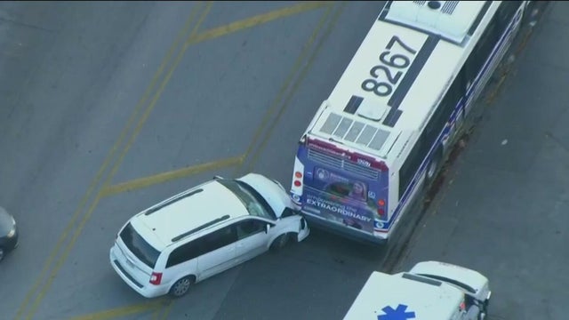 minivan into CTA bus 