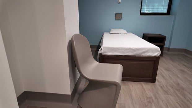 Bedroom in Mount Sinai Behavioral Health Center