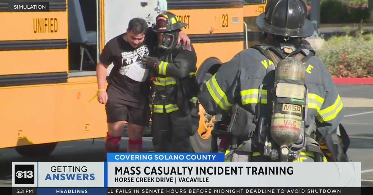 Mass casualty incident training held in Vacaville